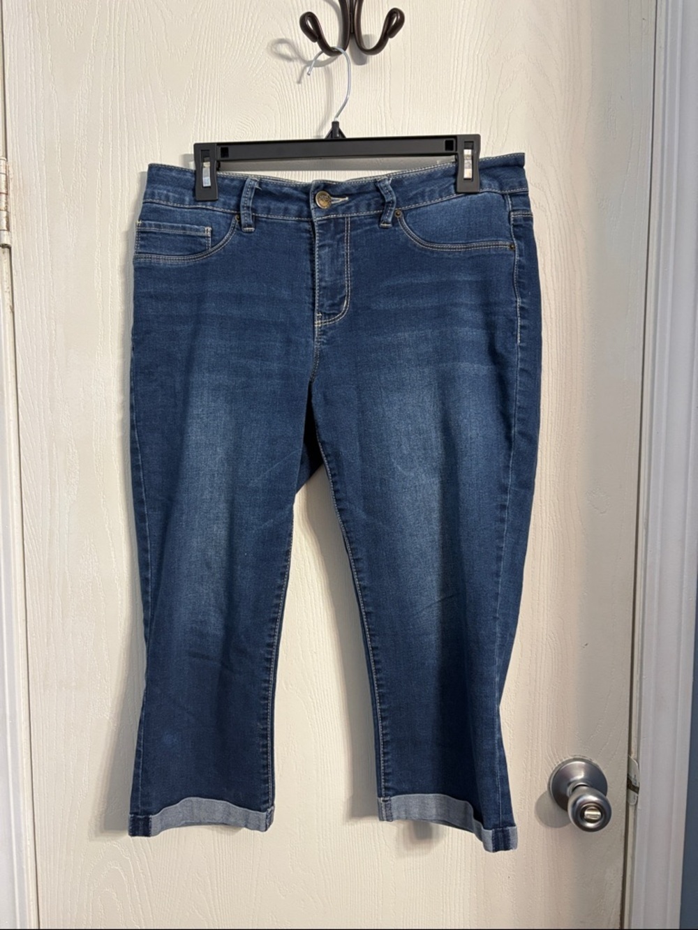 Royalty For Me Indigo Cropped Stretch Jeans